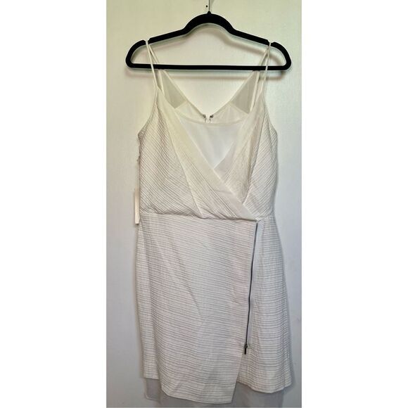 Stunning A. Moss 100% silk dress with zipper detail size 12 NWT - Picture 1 of 15